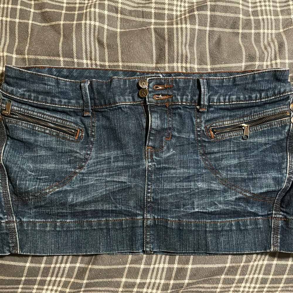Denim Mini Skirt